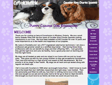 Tablet Screenshot of cavacharmscavaliers.com
